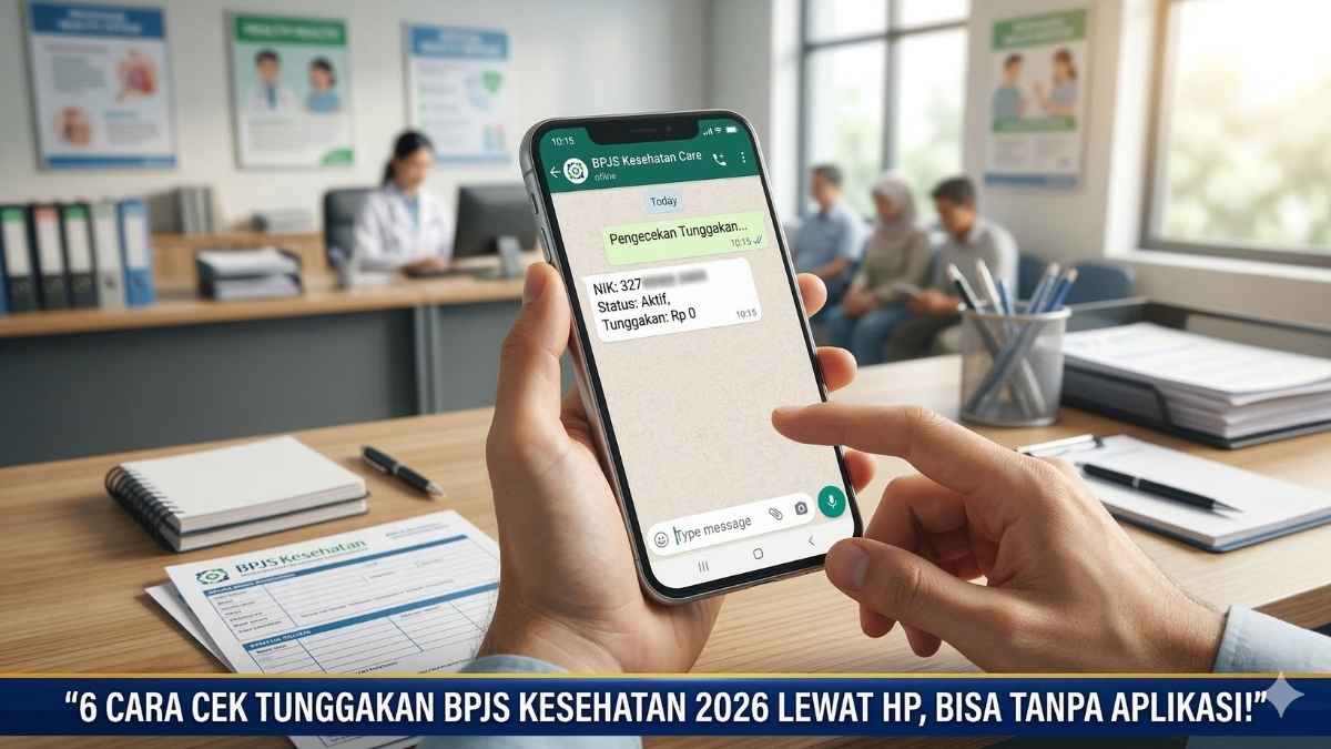6 Cara Cek Tunggakan BPJS Kesehatan 2026 Lewat HP, Bisa Tanpa Aplikasi!