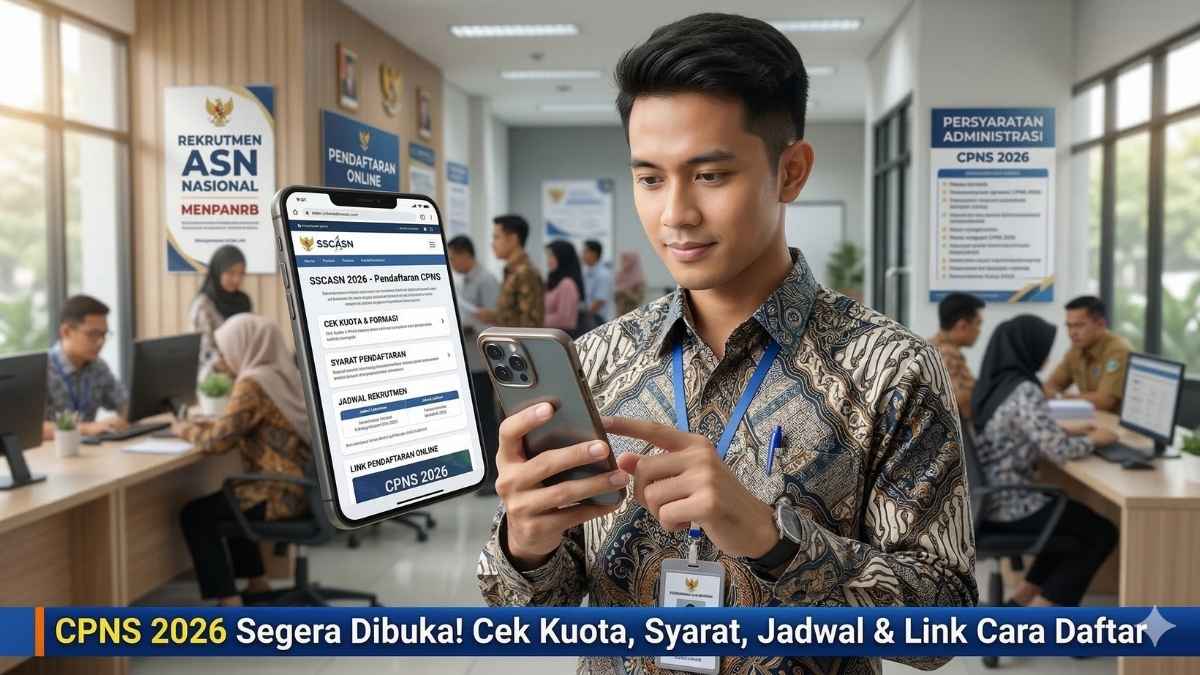 CPNS 2026 Segera Dibuka! Cek Kuota, Syarat, Jadwal & Link Cara Daftar