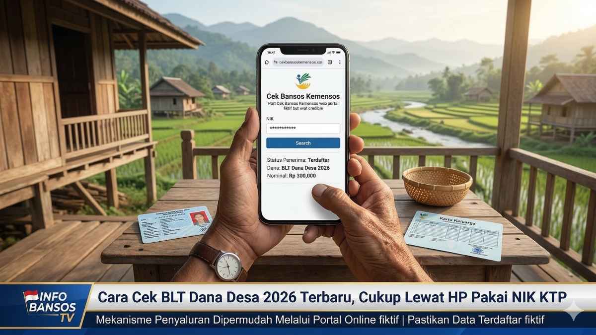 Cara Cek BLT Dana Desa 2026 Terbaru, Cukup Lewat HP Pakai NIK KTP