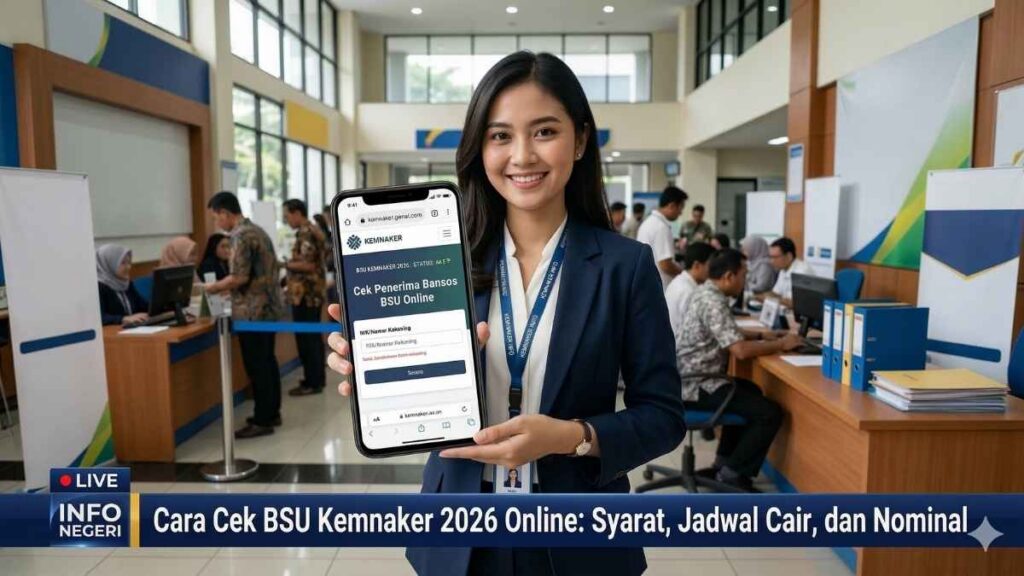 Cara Cek BSU Kemnaker 2026 Online: Syarat, Jadwal Cair, dan Nominal