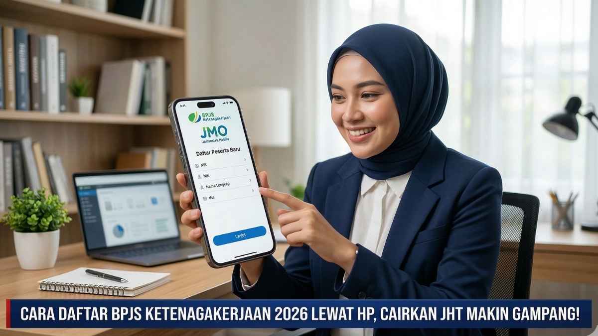Cara Daftar BPJS Ketenagakerjaan 2026 Lewat HP, Cairkan JHT Makin Gampang!