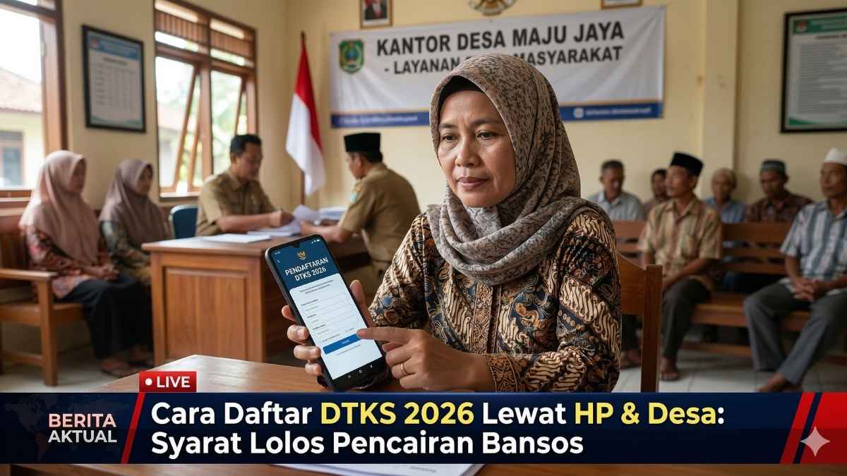 Cara Daftar DTKS 2026 Lewat HP & Desa: Syarat Lolos Pencairan Bansos