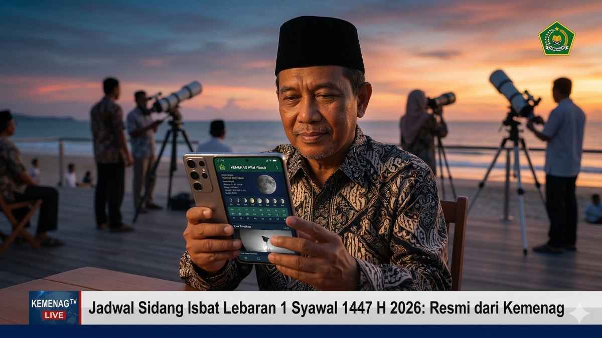 Jadwal Sidang Isbat Lebaran 1 Syawal 1447 H 2026: Resmi dari Kemenag