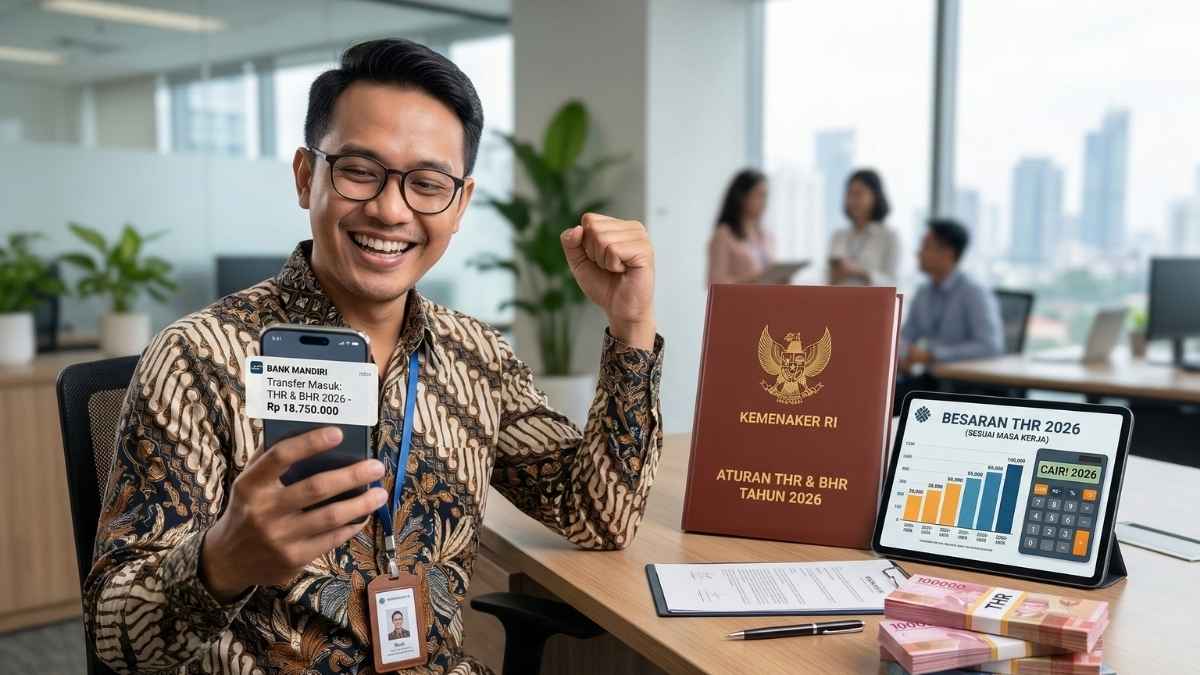 Resmi Cair! Cek Besaran THR dan BHR Tahun 2026 Sesuai Aturan Terbaru