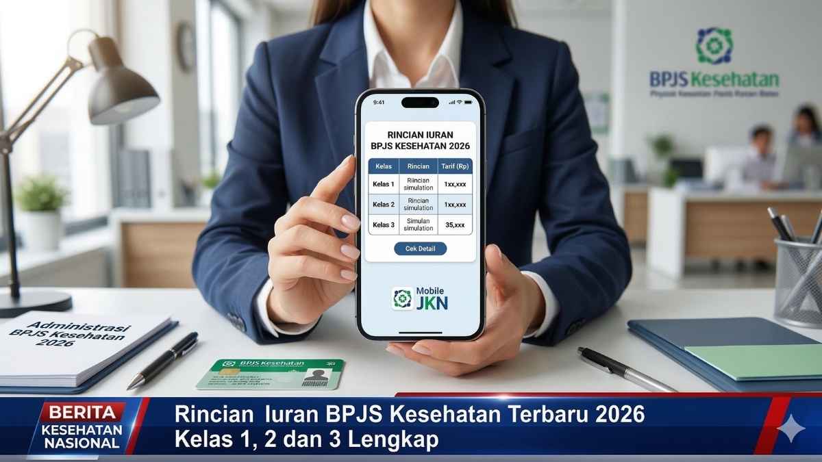 Rincian Iuran BPJS Kesehatan Terbaru 2026 Kelas 1, 2 dan 3 Lengkap