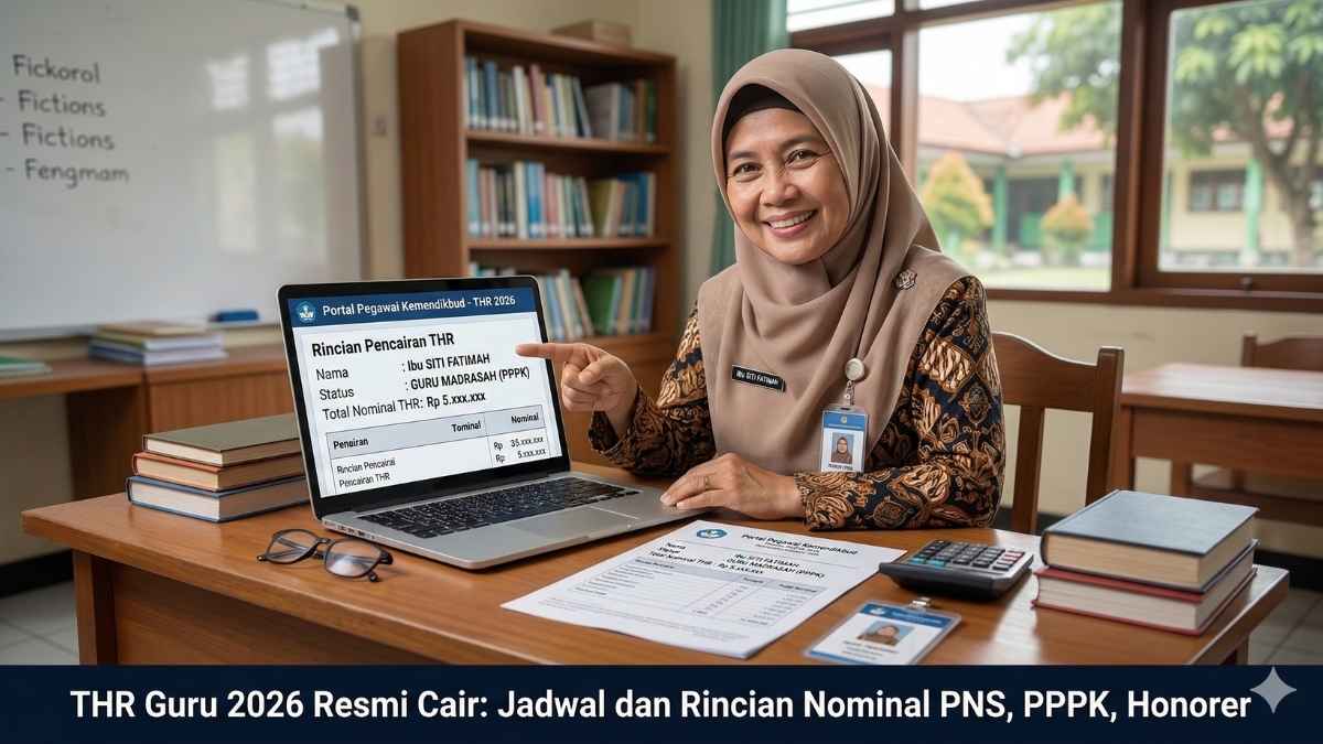 THR Guru 2026 Resmi Cair: Jadwal dan Rincian Nominal PNS, PPPK, Honorer