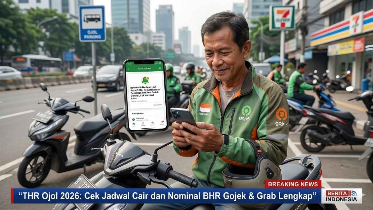 THR Ojol 2026 Cek Jadwal Cair dan Nominal BHR Gojek & Grab Lengkap