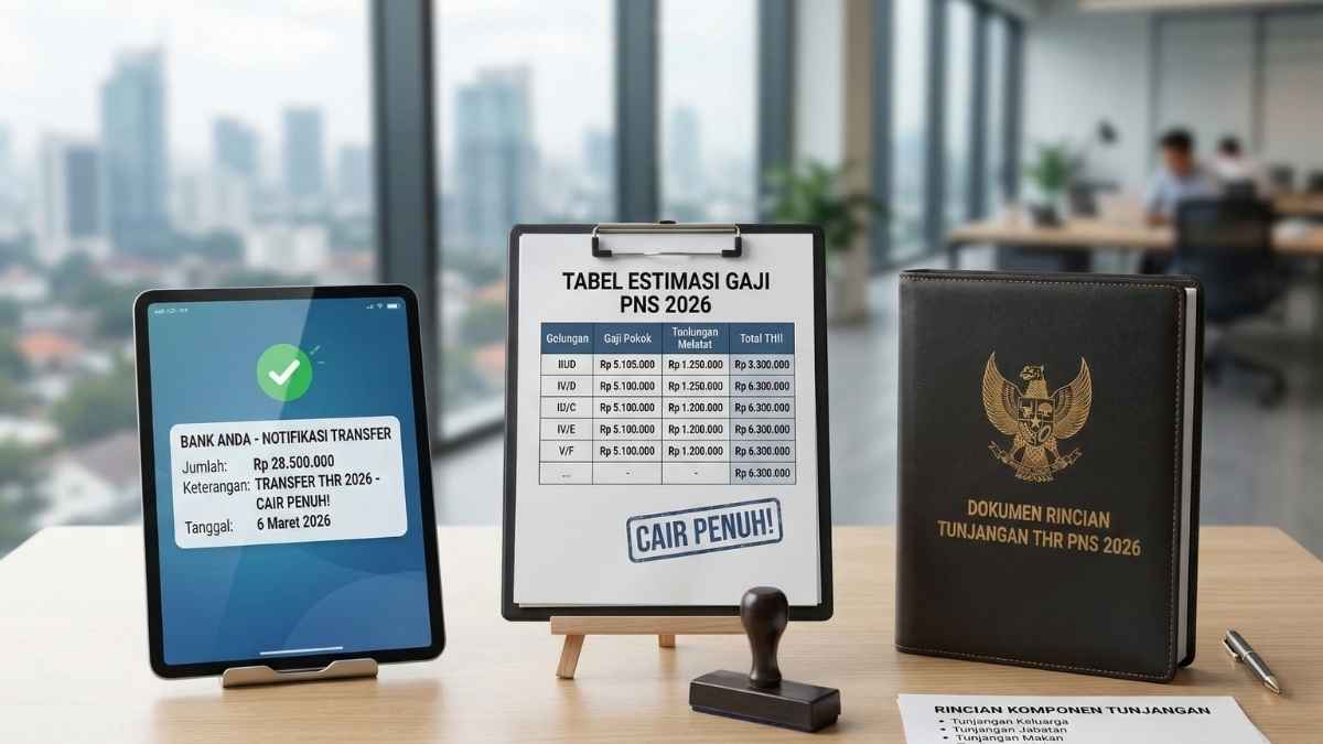 THR PNS 2026 Resmi Cair Penuh! Cek Tabel Gaji & Rincian Tunjangan