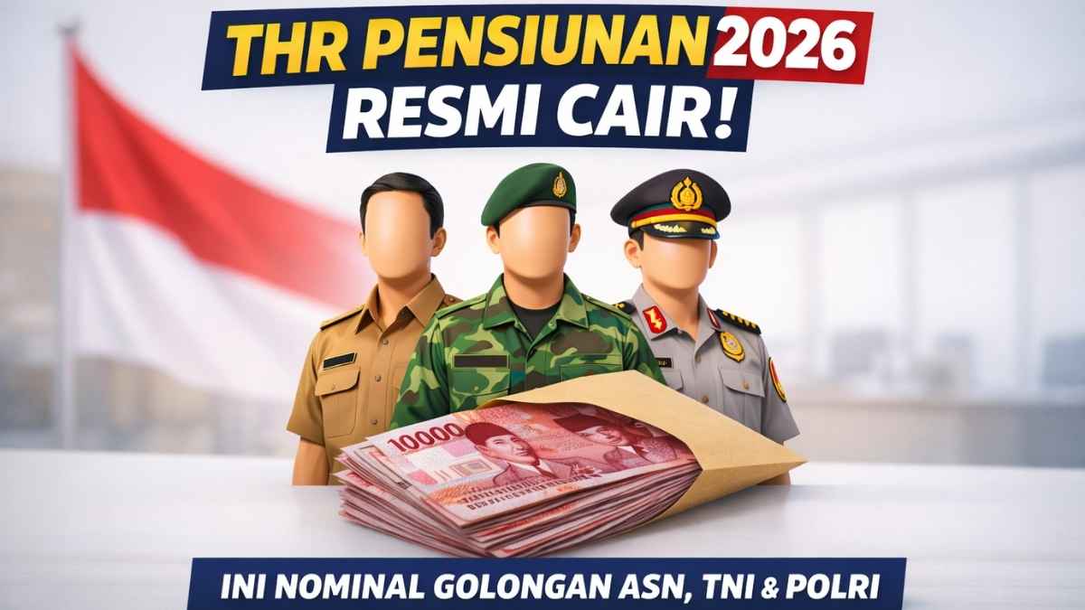 THR Pensiunan 2026 Resmi Cair: Ini Nominal Golongan ASN, TNI & Polri